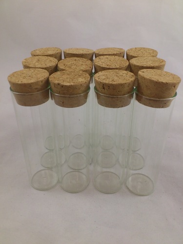 Glass tube with cork H10cm D3cm (12 p.)